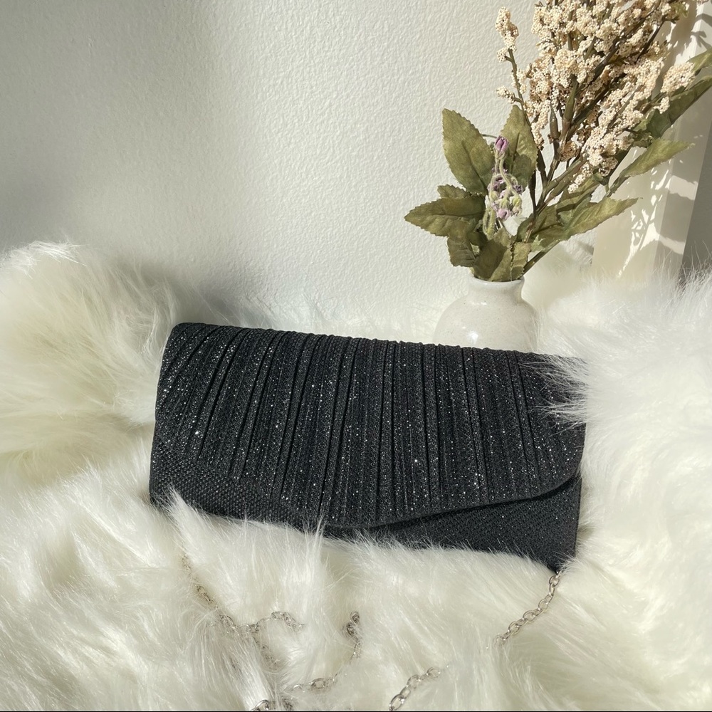 Black Embellished Clutch